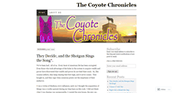 Desktop Screenshot of coyotechronicles.wordpress.com