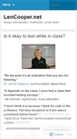 Mobile Screenshot of lencooper.wordpress.com