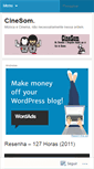 Mobile Screenshot of cinesom.wordpress.com