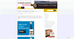 Desktop Screenshot of compliancebrander.wordpress.com