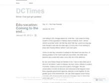 Tablet Screenshot of dinnerclubtimes.wordpress.com