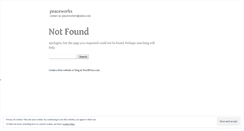 Desktop Screenshot of peaceworkstv.wordpress.com