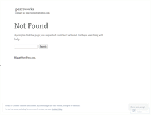 Tablet Screenshot of peaceworkstv.wordpress.com