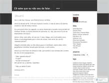 Tablet Screenshot of naosoudefalar.wordpress.com