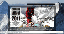 Desktop Screenshot of extremeeverestexpedition.wordpress.com