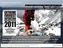 Tablet Screenshot of extremeeverestexpedition.wordpress.com