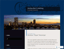 Tablet Screenshot of andreabeni.wordpress.com