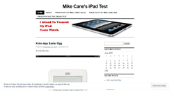 Desktop Screenshot of ipadtest.wordpress.com