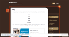 Desktop Screenshot of iameenar.wordpress.com