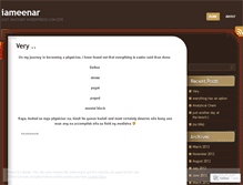 Tablet Screenshot of iameenar.wordpress.com