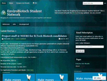 Tablet Screenshot of biotechstudentnetwork.wordpress.com