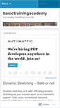 Mobile Screenshot of basictrainingacademy.wordpress.com