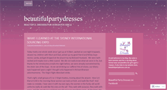 Desktop Screenshot of beautifulpartydresses.wordpress.com