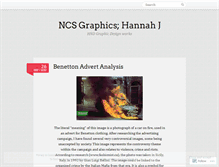 Tablet Screenshot of ncsgraphicshannahj.wordpress.com