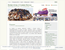 Tablet Screenshot of estructuraycambiosocial.wordpress.com