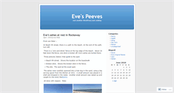 Desktop Screenshot of evespeeves.wordpress.com