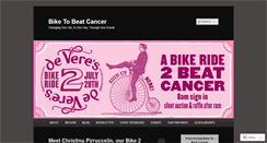 Desktop Screenshot of biketobeatcancer.wordpress.com