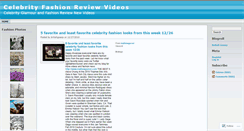 Desktop Screenshot of celebrityfashionvideos.wordpress.com