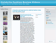 Tablet Screenshot of celebrityfashionvideos.wordpress.com