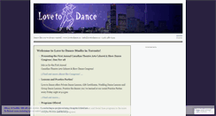 Desktop Screenshot of lovetodancestudios.wordpress.com