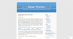 Desktop Screenshot of bazaarperantau.wordpress.com