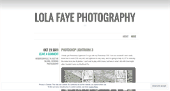 Desktop Screenshot of lolafayephotography.wordpress.com