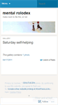 Mobile Screenshot of mentalrolodex.wordpress.com