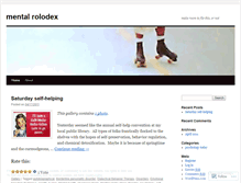 Tablet Screenshot of mentalrolodex.wordpress.com
