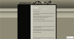 Desktop Screenshot of cafeviahe.wordpress.com