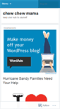 Mobile Screenshot of chewchewmama.wordpress.com