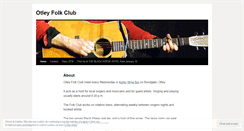 Desktop Screenshot of otleyfolkclub.wordpress.com