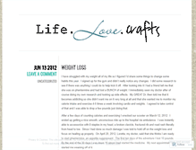 Tablet Screenshot of lifelovecrafts.wordpress.com