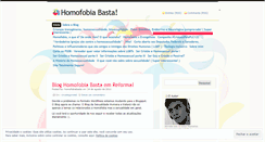 Desktop Screenshot of homofobiabasta.wordpress.com
