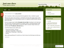 Tablet Screenshot of justonedave.wordpress.com