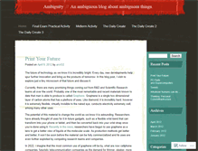 Tablet Screenshot of ambiguousblogging.wordpress.com