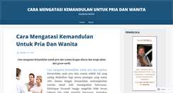 Desktop Screenshot of caramengatasikemandulanuntukpriadanwanita08.wordpress.com