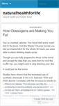 Mobile Screenshot of naturalhealthforlife.wordpress.com