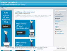 Tablet Screenshot of frantastic.wordpress.com