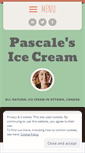 Mobile Screenshot of pascalesicecream.wordpress.com