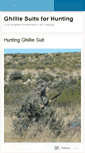 Mobile Screenshot of huntingghilliesuit.wordpress.com