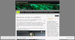 Desktop Screenshot of ghostline.wordpress.com