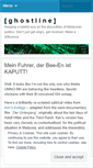 Mobile Screenshot of ghostline.wordpress.com