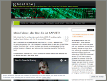 Tablet Screenshot of ghostline.wordpress.com