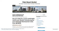 Desktop Screenshot of palmbeachdentist.wordpress.com