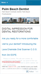 Mobile Screenshot of palmbeachdentist.wordpress.com