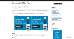 Desktop Screenshot of concernedinmillerplace.wordpress.com