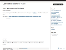 Tablet Screenshot of concernedinmillerplace.wordpress.com