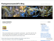 Tablet Screenshot of flashgamesmaster247.wordpress.com