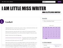 Tablet Screenshot of iamlittlemisswriter.wordpress.com