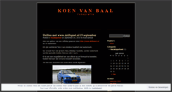 Desktop Screenshot of koenvanbaal.wordpress.com